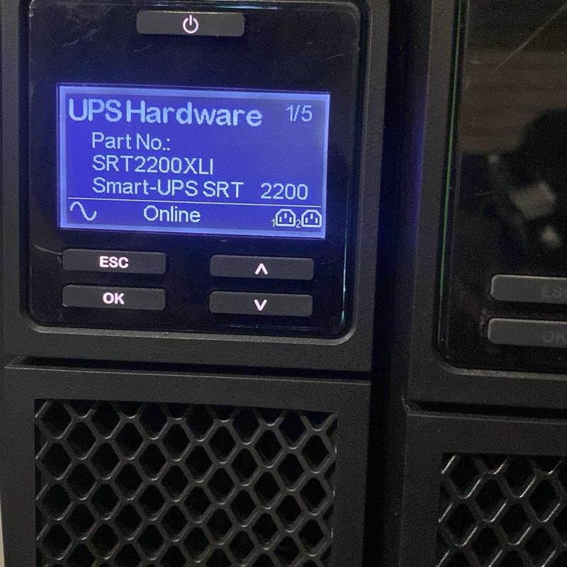 smart ups apc srt2200xli srt2200 2200va 1980w online sinewave battre baru